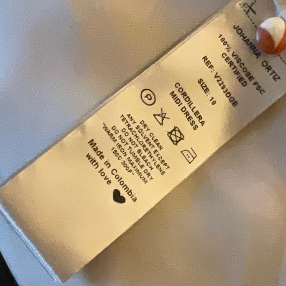 JOHANNA ORTIZ The cordillera print MIDI PRINT CREPÉ MIDI DRESS brand new/No tags - Picture 5 of 16